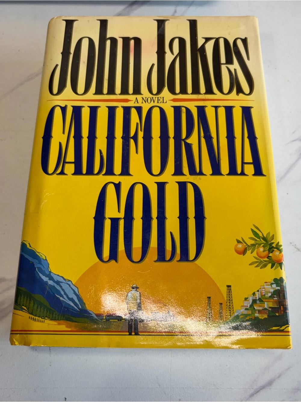 John Jakes California Gold 1989 1st Edition Signed & Inscribed HC DJ Random Hous